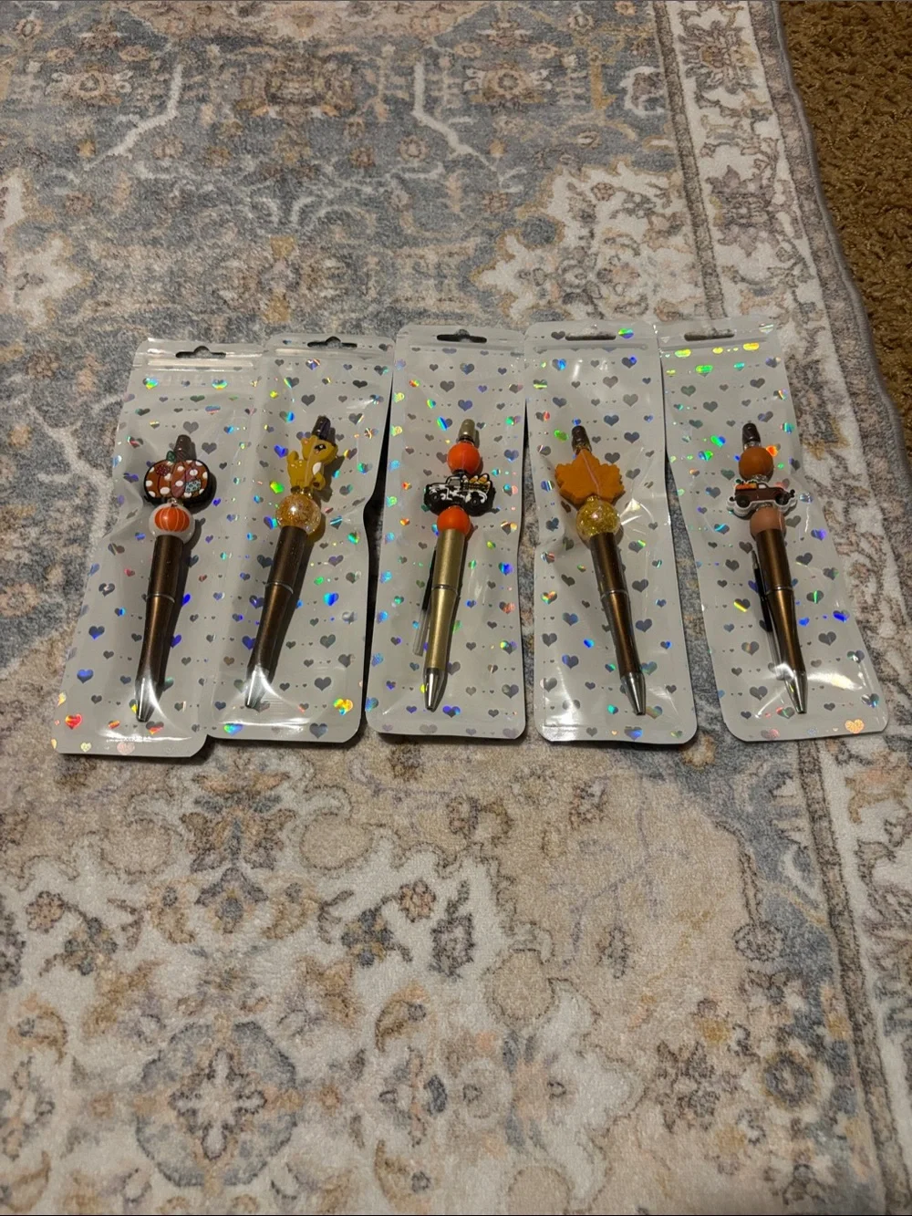 Festive Pumpkin Top Kids Ballpoint Pen - Orange